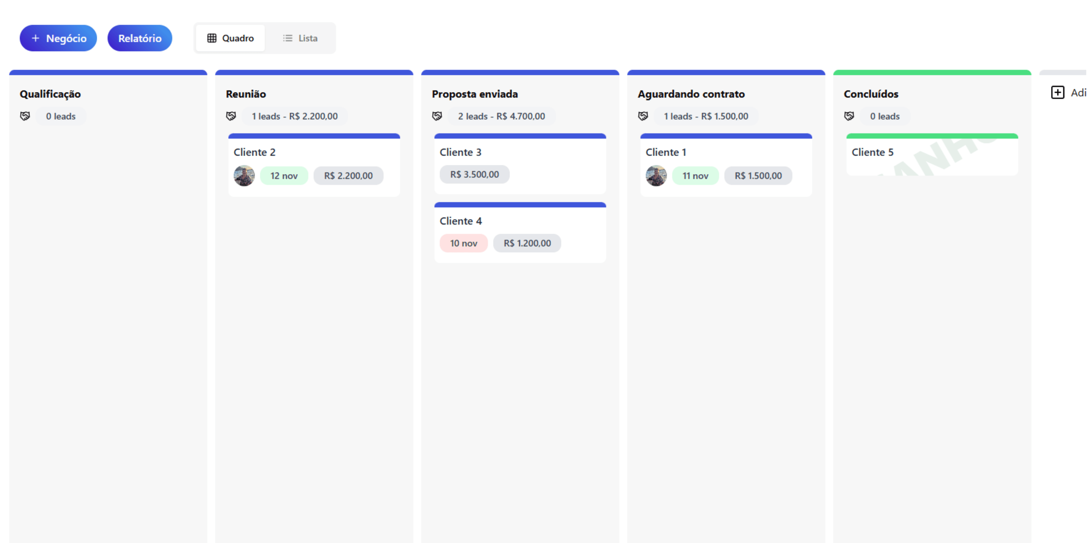 Demonstração comercial